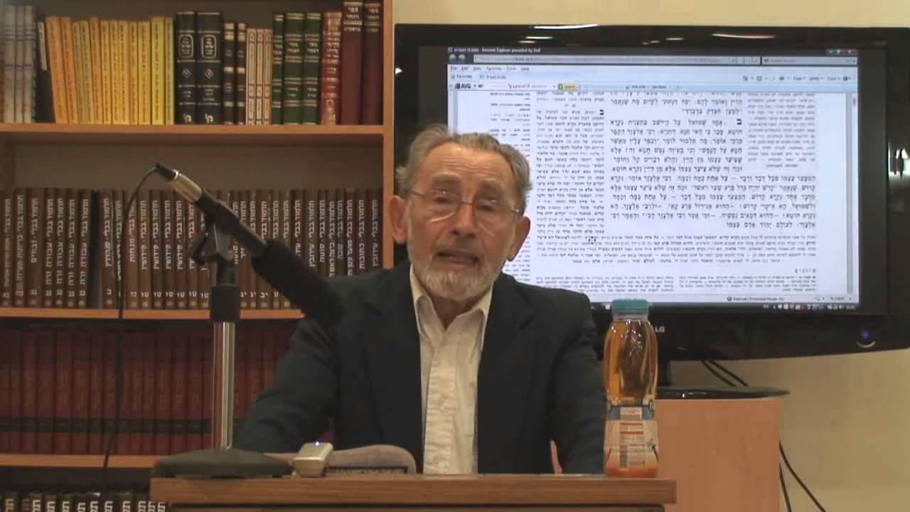 Rav Halivni Teaches BT Ta’anit 11 (Hebrew)