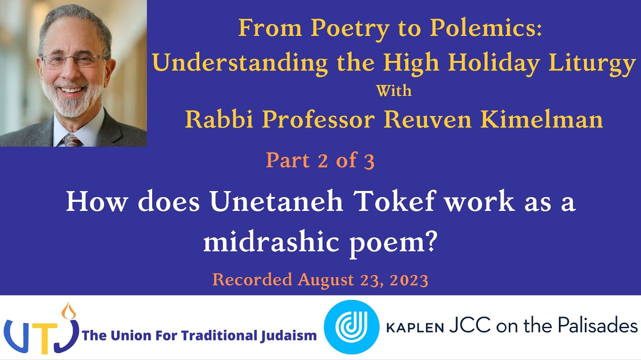 How does Unetaneh Tokef work as a midrashic poem?