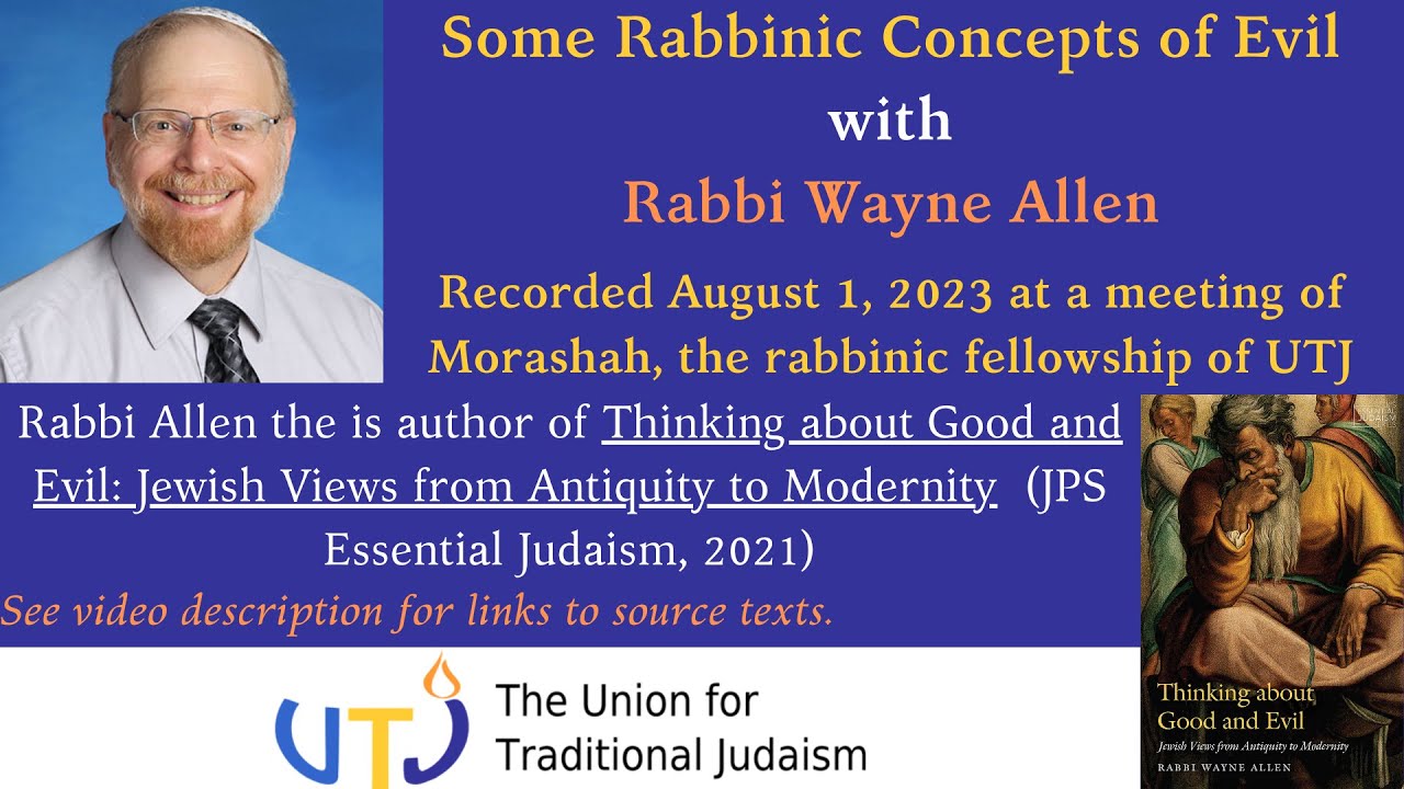 Some Rabbinic Concepts of Evil