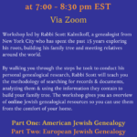 Jewish Genealogy Workshop