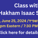 Class with Hakham Isaac Sassoon